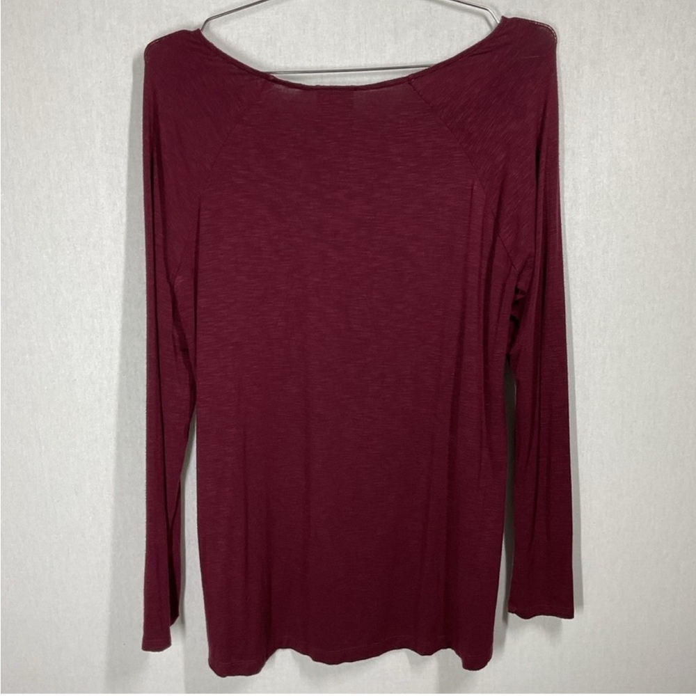 Dolan LA Dark Red Long Sleeve Tshirt in Medium